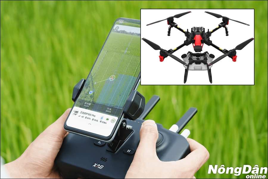 XAG P100 PRO và XAG P50 PRO là 2 mẫu máy bay nông nghiệp có thể phun thuốc, sạ lúa và rải phân