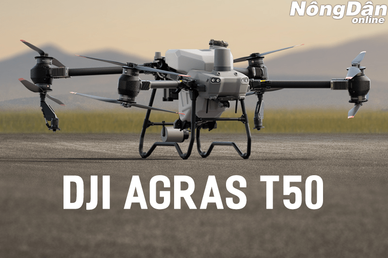 DJI Agras T50 là mẫu máy bay nông nghiệp hiện đại nhất của DJI Việt Nam